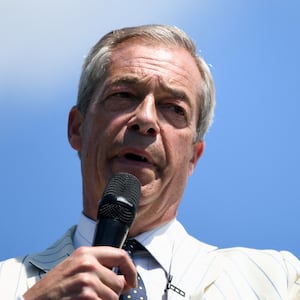 Nigel Farage claims racist comments made by a canvasser for his Reform U.K. party were part of a “setup” after discovering the man is an actor.