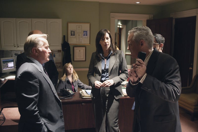 Martin Sheen, Allison Janney, and Michael Chieffo.