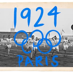 Photo illustration of the 1924 Paris Olympic Games