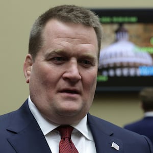 Tony Bobulinski arrives at a hearing before the House Oversight and Accountability Committee.