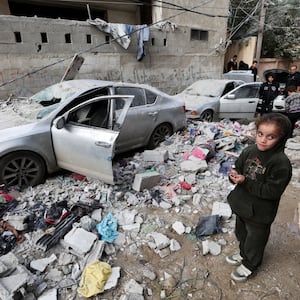 Aftermath of an Israeli air strike in Rafah which came hours after the U.S. issued warnings against new military action in the city without giving consideration to civilians sheltering there. 