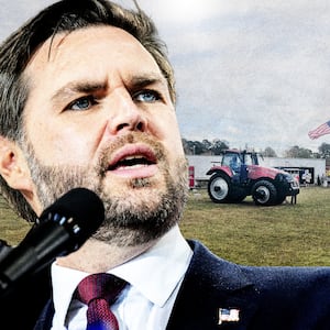 A queue did not trouble rally-goers waiting to attend J.D. Vance's rally Friday in Selma, N.C.