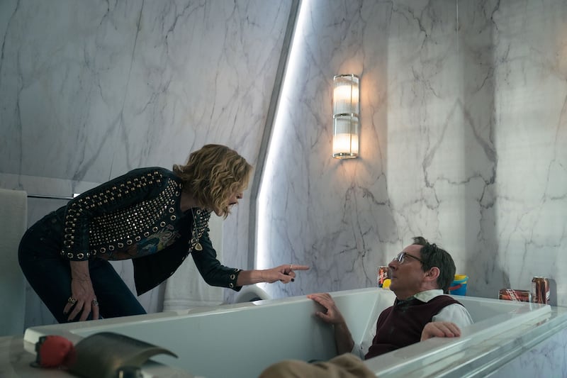 Christine Lahti and Michael Emerson in season 4 of Evil.