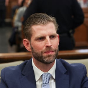 Former U.S. President Donald Trump's son and co-defendant, Eric Trump attends the Trump Organization civil fraud trial in New York State Supreme Court.