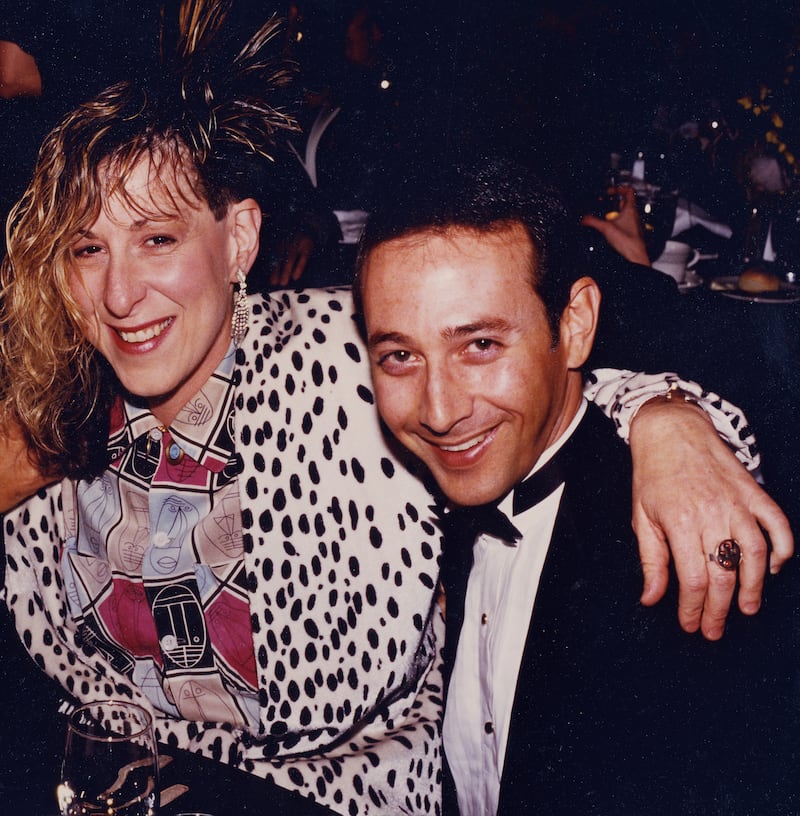 Allee Willis and Paul Reubens at the Grammy Awards