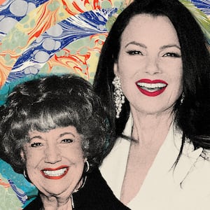 Photo illustration of Fran Drescher and her mother Sylvia