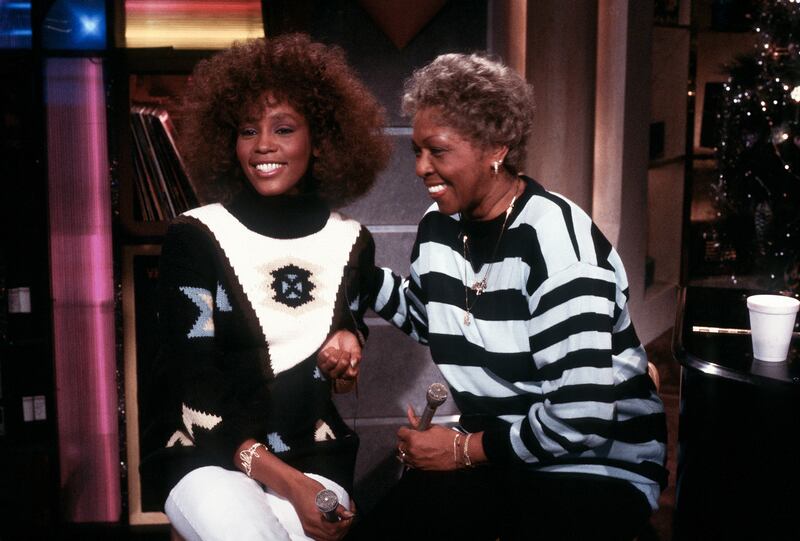 Whitney Houston and her mother, soul singer Cissy Houston.