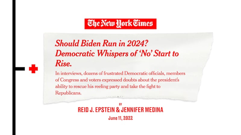 Clipping about Joe Biden from The New York Times