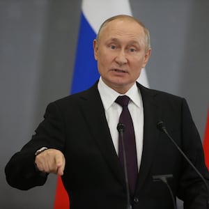 Russian President Vladimir Putin speaks