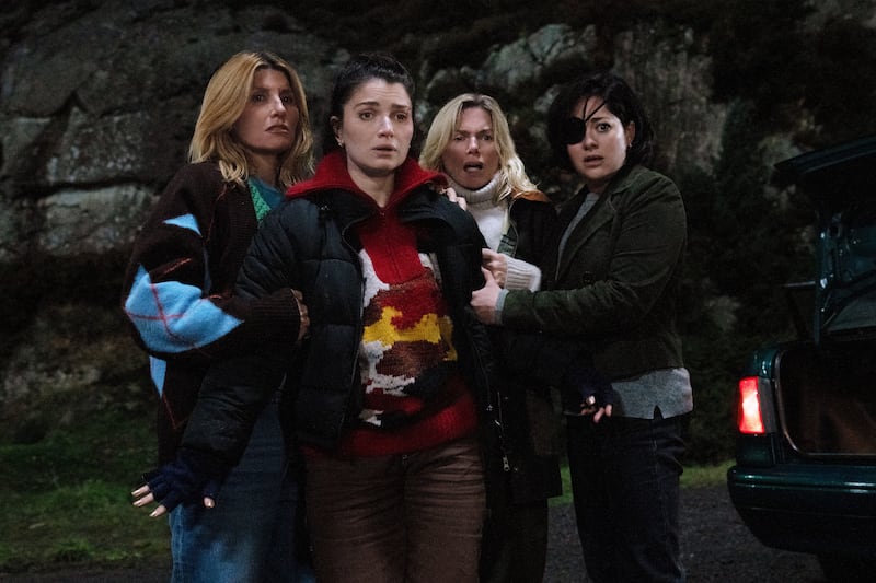 Sharon Horgan, Eve Hewson, Eva Birthistle and Sarah Greene in "Bad Sisters".