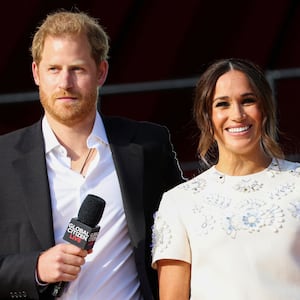 Prince Harry and Meghan Markle in 2021.