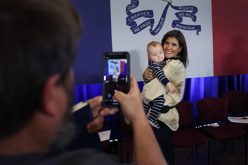 Nikki Haley with baby