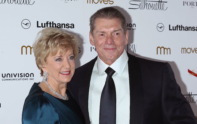 Linda and Vince McMahon attend the New York Moves Magazine's 10th Anniversary Power Women Gala in 2013.