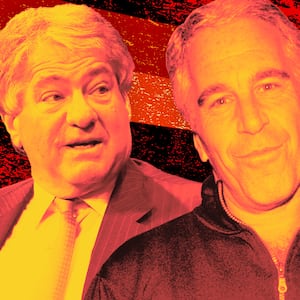 Illustration of Leon Black and Jeffrey Epstein