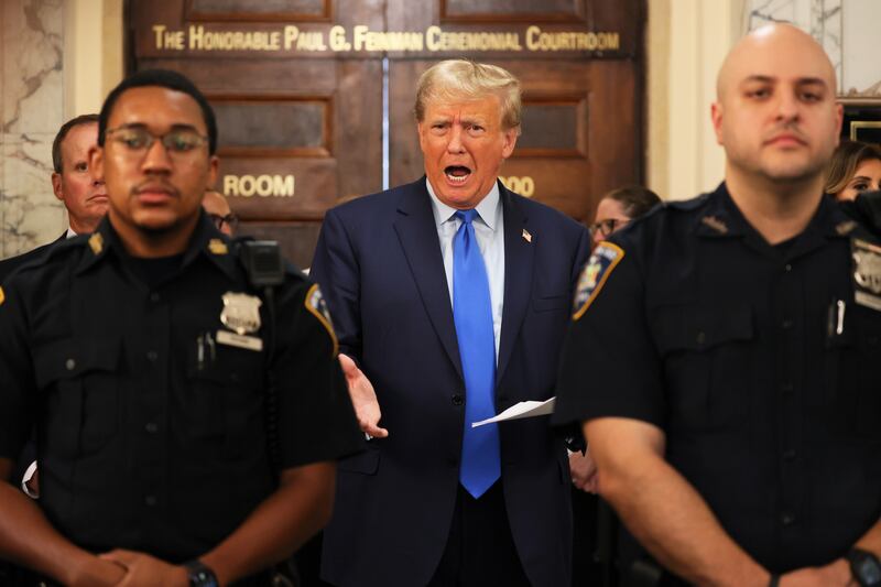 A photo including former U.S. President Donald Trump