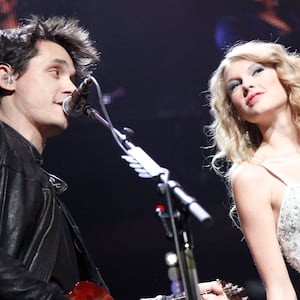 John Mayer and Taylor Swift at the Z100 JINGLE BALL 2009