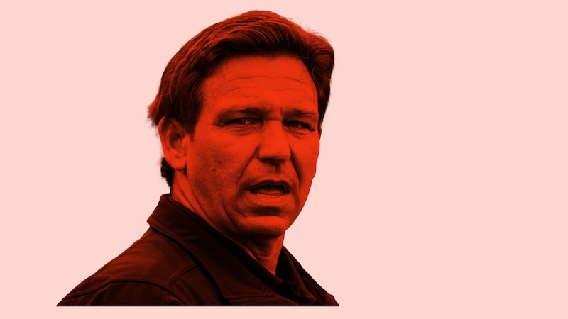 Photo Illustration of Florida governor Ron DeSantis