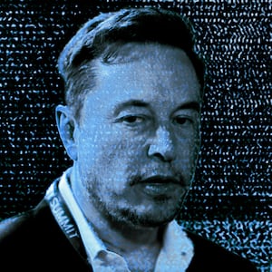 A photo illustration of Elon Musk.