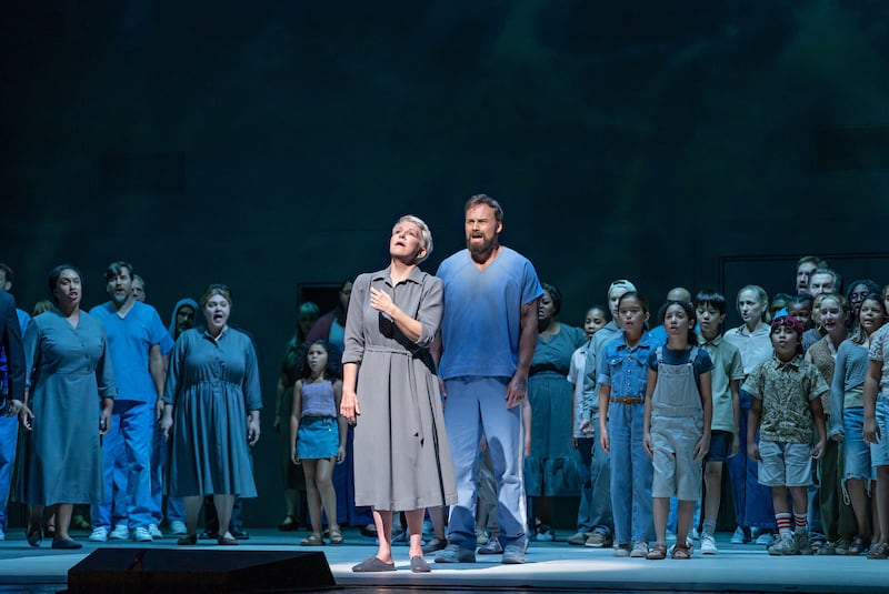 Joyce DiDonato as Sister Helen Prejean and Ryan McKinny as Joseph De Rocher in Jake Heggie's 'Dead Man Walking.'