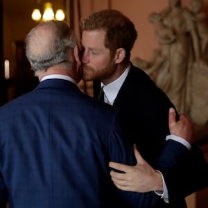 Prince Harry and Charles in 2018 