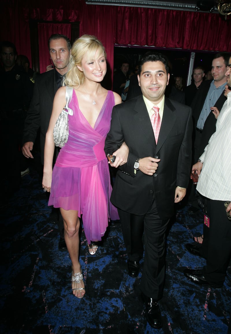 Paris Hilton and Fred Khalilian during Club Paris Grand Opening in Orlando, Florida.  