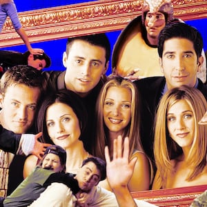 Photo illustration of the cast of Friends