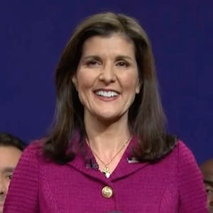 Nikki Haley cameos on SNL. 