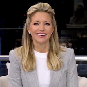 Fox & Friends’ Ainsley Earhardt smiles during the show's October 7, 2024 broadcast.