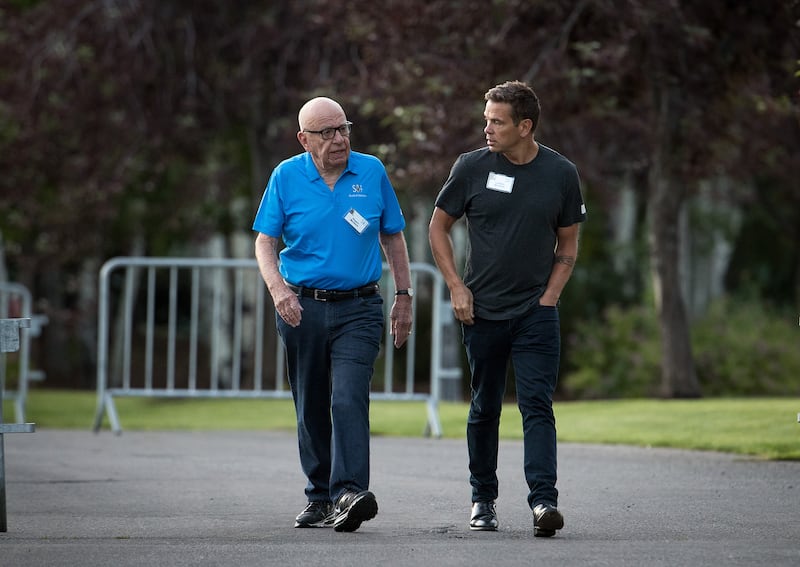 Rupert Murdoch and Lachlan Murdoch.