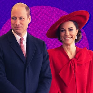 A photo illustration of Prince William and Princess Kate.