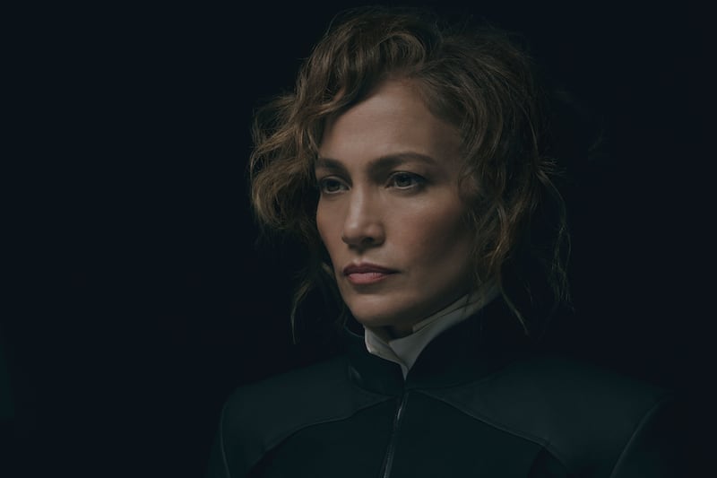 A photo still of Jennifer Lopez in Atlas