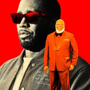 A photo illustration of Sean “Diddy” Combs and T.D. Jakes