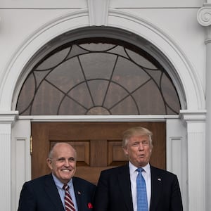 A photo of Giuliani and Trump