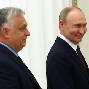 Russian President Vladimir Putin and Hungarian Prime Minister Viktor Orban