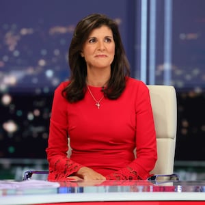 Nikki Haley visits “Hannity” at Fox News Channel Studios in New York City