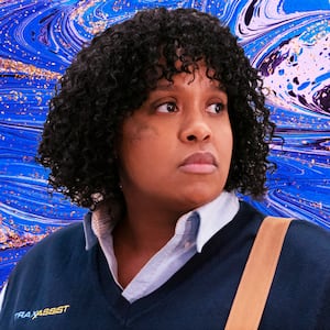 A photo illustration of Natasha Rothwell on How to Die Alone.