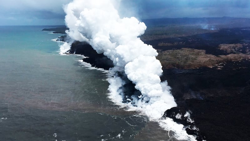 mount mt mauna kilauea hawaii volcano explosion lava geothermal pgv