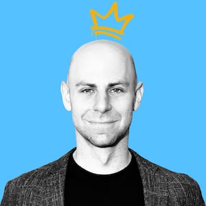 A photo illustration of Adam Grant.