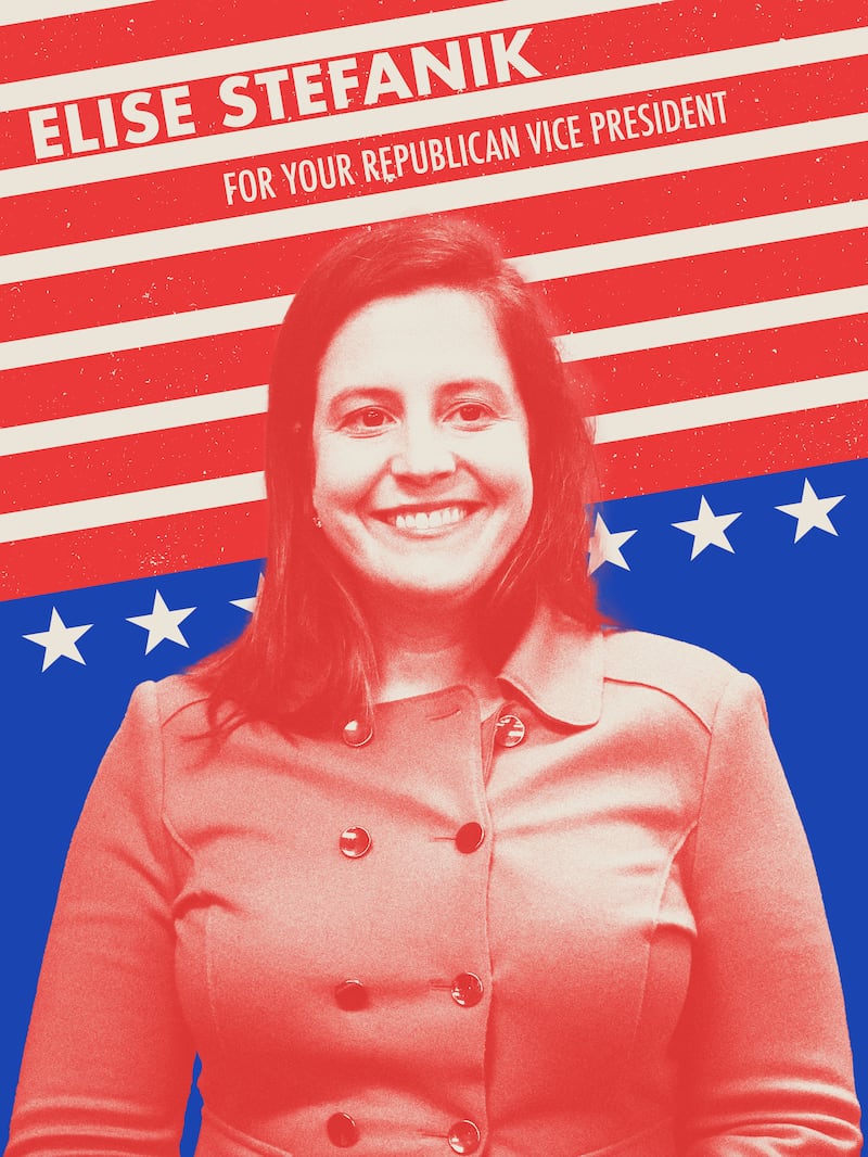 Vice Presidential campaign poster featuring Elise Stefanik