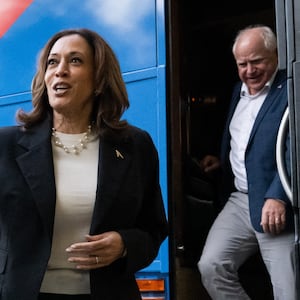 Vice President Kamala Harris and her running mate, Minnesota Governor Tim Walz