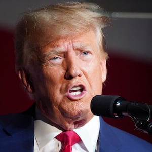 Former U.S. President and Republican presidential candidate Donald Trump speaks at the Georgia Republican Party convention in Columbus, Georgia, U.S. June 10, 2023.