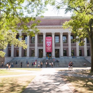 Harvard Widener Library.