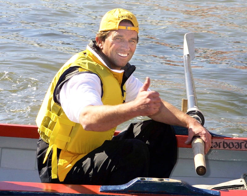 Robert F. Kennedy Jr photographed during a kayaking event in New York City in 2001.