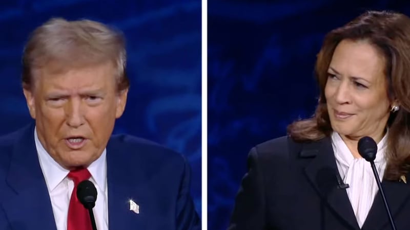 Donald Trump and Kamala Harris debate