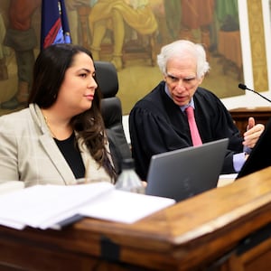 Justice Arthur Engoron presides over the former President Donald Trump's civil fraud trial at New York State Supreme Court