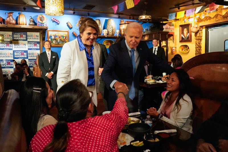 Just last week, President Joe Biden took a campaign swing through Las Vegas, Nevada, greeting potential voters at a restaurant.