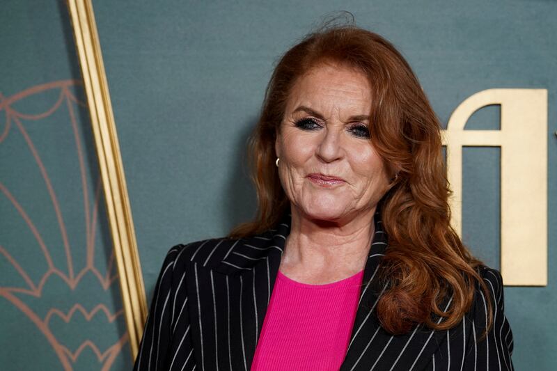 Sarah, Duchess of York, attends the premiere of the film "Marlowe" in London, Britain, March 16, 2023.