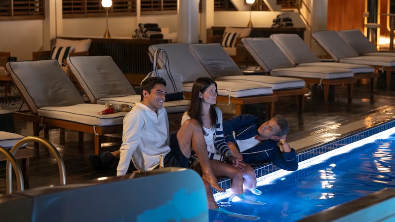 Sean Teale, Phillipa Soo and Joshua Jackson.