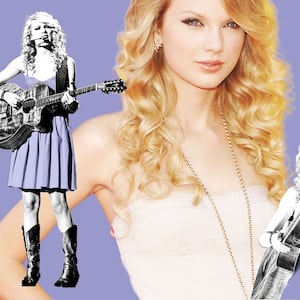 A photo illustration of Taylor Swift