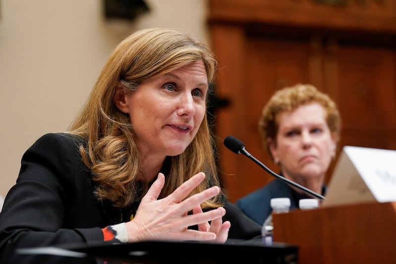 University of Pennsylvania President Liz Magill testifies before a House Education and The Workforce Committee hearing titled "Holding Campus Leaders Accountable and Confronting Antisemitism"